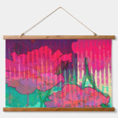 Tapisserie Suspendue Conception abstraite du Rose double prise (Devant)