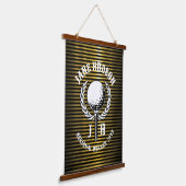 Tapisserie Suspendue Conception élégante de monogramme de golf personna (Angulaire)