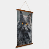 Tapisserie Suspendue Conception majestueuse de portraits de chats long- (Angulaire)