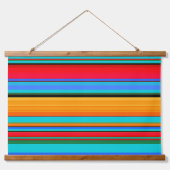 Tapisserie Suspendue Conception par bandes de serape mexicain (Devant)