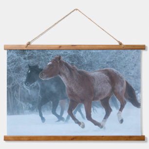 Tapisserie Suspendue Conduite de chevaux