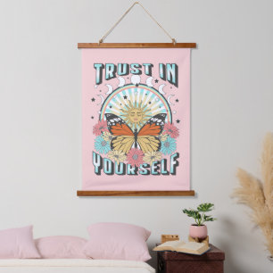Tapisserie Suspendue Confiance en soi   Soleil céleste et papillon