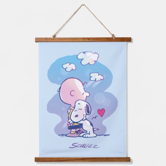 Tapisserie Suspendue Confort et sécurité | Charlie & Snoopy Hug (Recto)