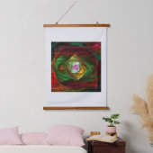 Tapisserie Suspendue Connexions dynamiques Art Abstrait (Chambre à coucher)