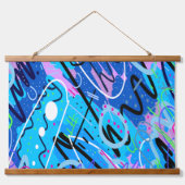 Tapisserie Suspendue Constellations Art Abstrait (Devant)