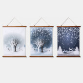 Tapisserie Suspendue Conte de fées de Noël. Forêt d'Imaginaires, Neige (Tripler)
