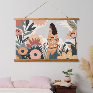 Tapisserie Suspendue Contemplation du jardin