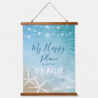 Tapisserie Suspendue Cool Vintage Bleu Turquoise Aquarelle Art Beach