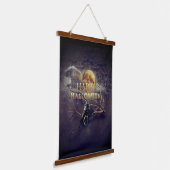 Tapisserie Suspendue Corbeau gothique éffrayant En Pleine lune Hallowee (Angulaire)