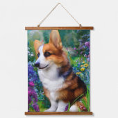 Tapisserie Suspendue Corgi dans le jardin (Recto 2)