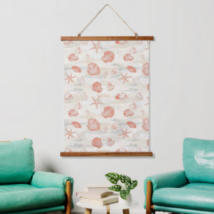 Tapisserie Suspendue Côtière rustique - Coquillages, Starfish, Reef (29