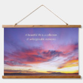 Tapisserie Suspendue Coucher de soleil à couper le souffle sur la mer (Devant)