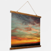 Tapisserie Suspendue Coucher de soleil éclatant de l'Oregon (Angulaire)