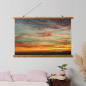 Tapisserie Suspendue Coucher de soleil éclatant de l'Oregon (Chambre à coucher)