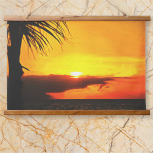 Tapisserie Suspendue Coucher de soleil Malecon 2441