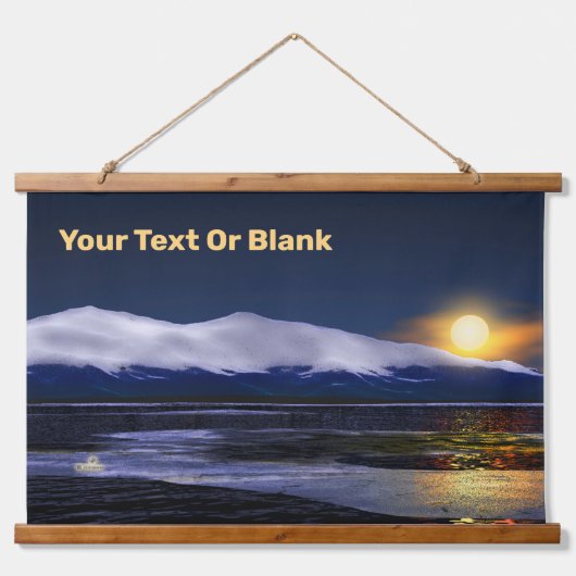 Tapisserie Suspendue Coucher Du Soleil Sur La Glace (Devant)