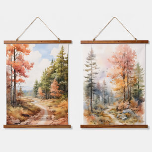 Tapisserie Suspendue Couleurs d'automne dans le sentier des bois