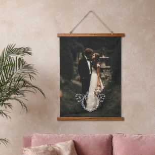 Tapisserie Suspendue Couronne de lettres monogramme vintage souvenir de