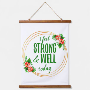 Tapisserie Suspendue courtes affirmations sur la force et le bien-être