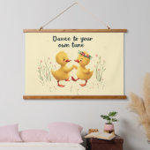 Tapisserie Suspendue Couteaux de danse mignons avec des vibrations de p (Chambre à coucher)