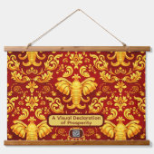 Tapisserie Suspendue Create your own Premium Gilded Glow Elephant Mara (Recto 2)