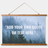 Tapisserie Suspendue Créez votre propre devis de nature personnalisée (Devant)