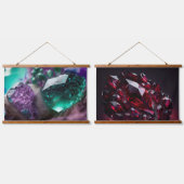 Tapisserie Suspendue Crystals Ruby Amethyst Gemstones (Double)