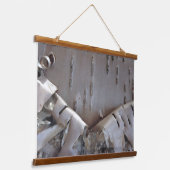 Tapisserie Suspendue Curly Birch Bark Tree Rustic (Angulaire)