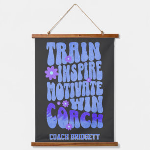Tapisserie Suspendue Custom Boho Best Coach Train Inspirer Motivate Win