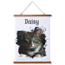 Custom Cat Photo Wall Art with Name cats lovers