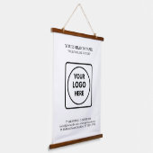 Tapisserie Suspendue Custom Logo Text Template Hanging Display Design (Angulaire)