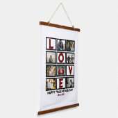 Tapisserie Suspendue Custom Love Happy Valentines Day 8 Collage photo (Angulaire)