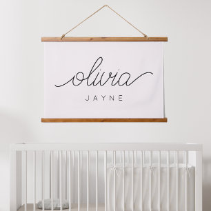 Tapisserie Suspendue Custom Name Banner   Nursery Decor   Kids Decor