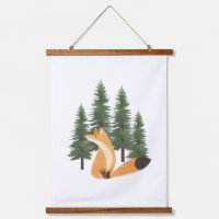 Cute Fox Nursery Woodland Animal Wall Art Décor