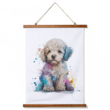 Cute Poodé Chiot Aquarelle Art