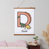 Tapisserie Suspendue D est pour… dinosaure (Chambre à coucher)