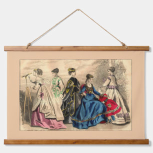 Tapisserie Suspendue Dames victoriennes élégantes