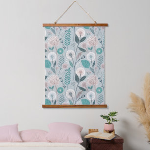 Tapisserie Suspendue Dandelion Whimsical & Floral Folk Art Seamless (2)