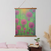 Tapisserie Suspendue Dandelions violets (Chambre à coucher)