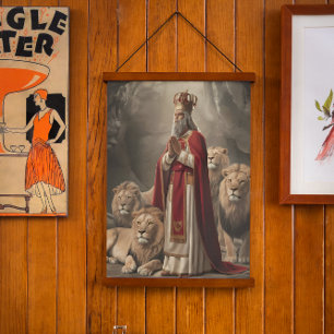 Tapisserie Suspendue Daniel in the lion`s den Greeting card 2