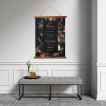 Tapisserie Suspendue Dark Romantic Floral Masters Mariage Bienvenue<br><div class="desc">Floral peint dramatique dans le style de maître hollandais sur rectangle de couleur et arrière - plan personnalisé,  transférer à un autre type de produit si désiré.</div>