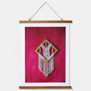 Tapisserie Suspendue Décoration murale bohème en macramé Art textile ro