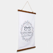 Tapisserie Suspendue Delicate Neutral Flowers Reading Glasses Logo (Angulaire)