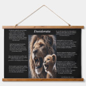 Tapisserie Suspendue Desiderata : Contentement dans la fierté (Devant)