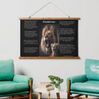 Desiderata : Le regard protecteur du lion