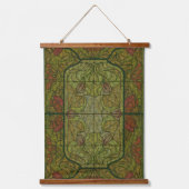 Tapisserie Suspendue Design d'art floral en verre (Recto)