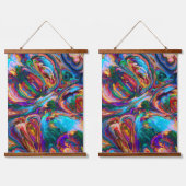 Tapisserie Suspendue Dessin moderne de peintures (Double)