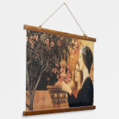 Tapisserie Suspendue Deux filles à l'or par Gustav Klimt (Angulaire)