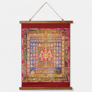 Tapisserie Suspendue Diagramme cosmique Mandala pour la méditation