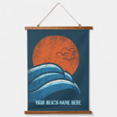 Tapisserie Suspendue do-it-yourself Custom Travel Poster Plage Ocean Su (Recto)